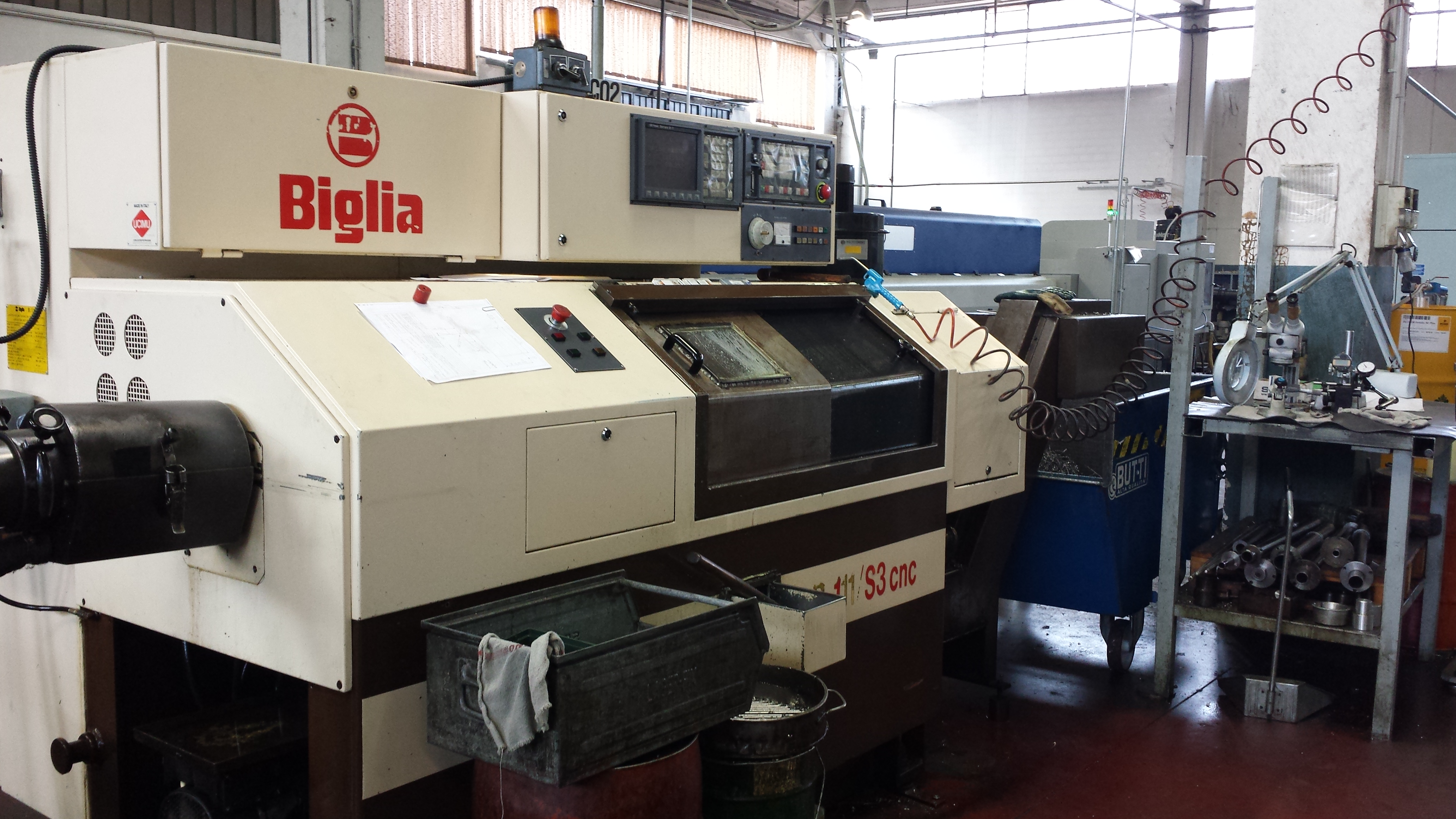N. 1 Tornio CNC BIGLIA mod. 111/S3 passaggio barra Ø 36